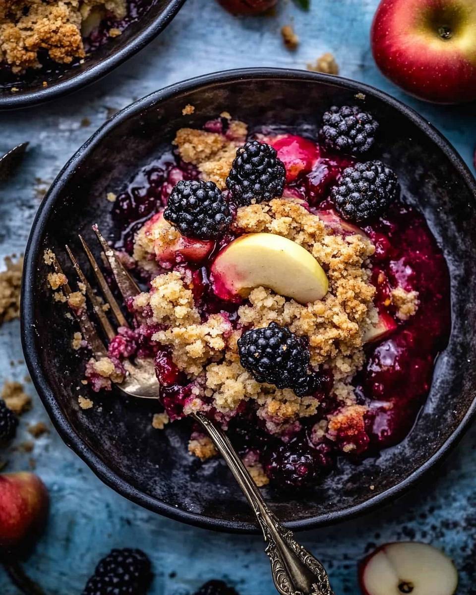 Apple Blackberry Crumble
