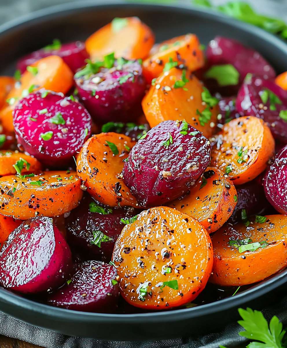Roasted Beets and Carrots