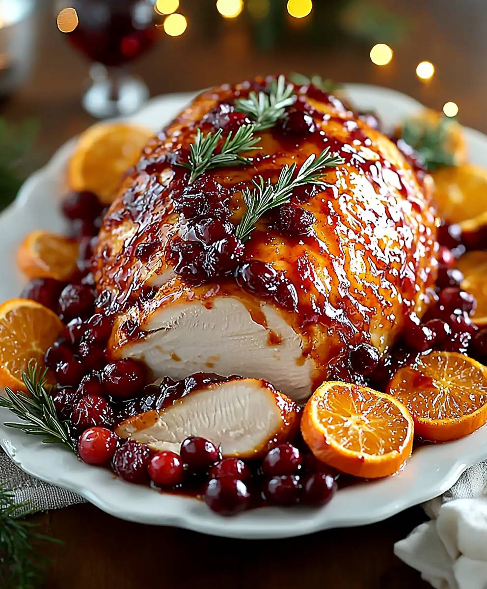 Cranberry Orange Glazed Turkey