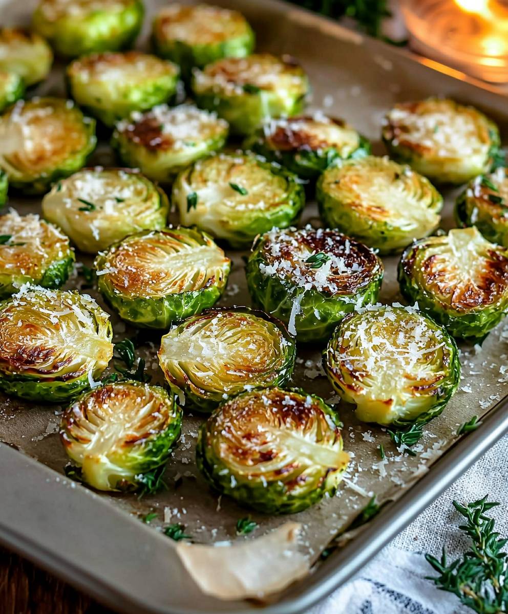 Garlic Parmesan Brussels Sprouts
