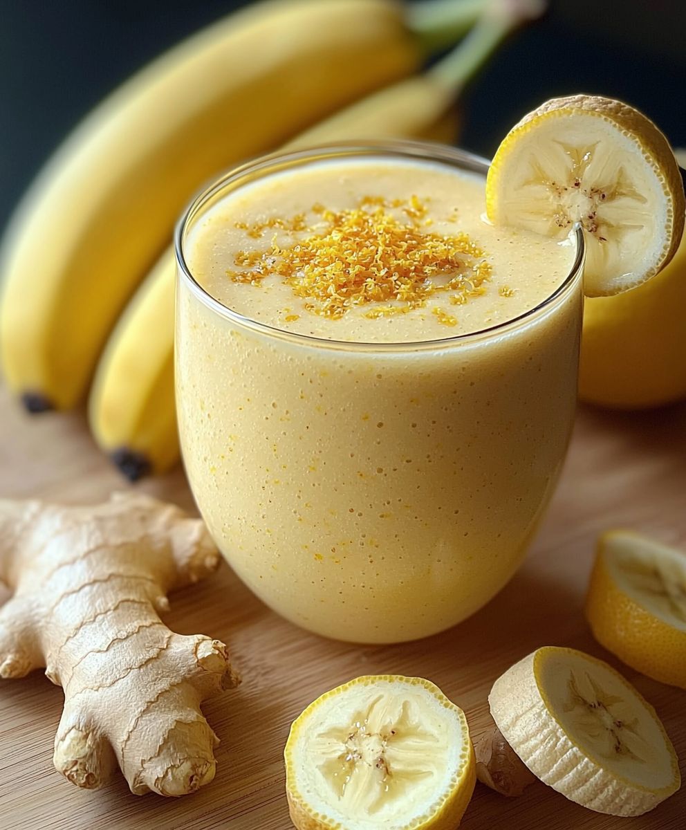 Banana Lemon Ginger Smoothie