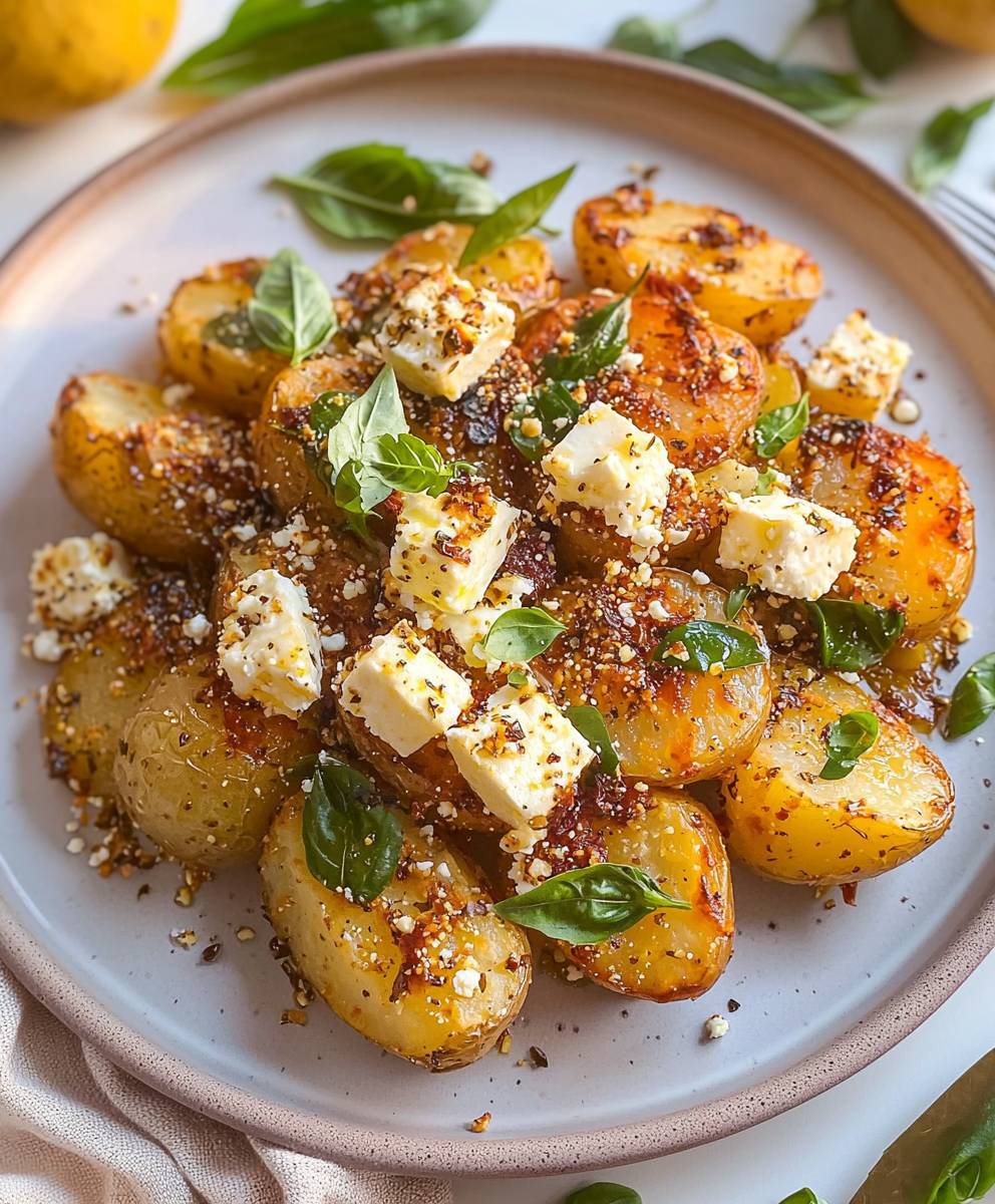 Baked Feta Potatoes