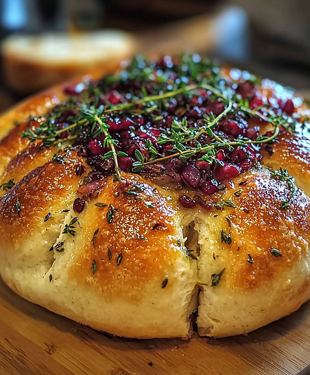 Garlic Herb Sourdough Bread