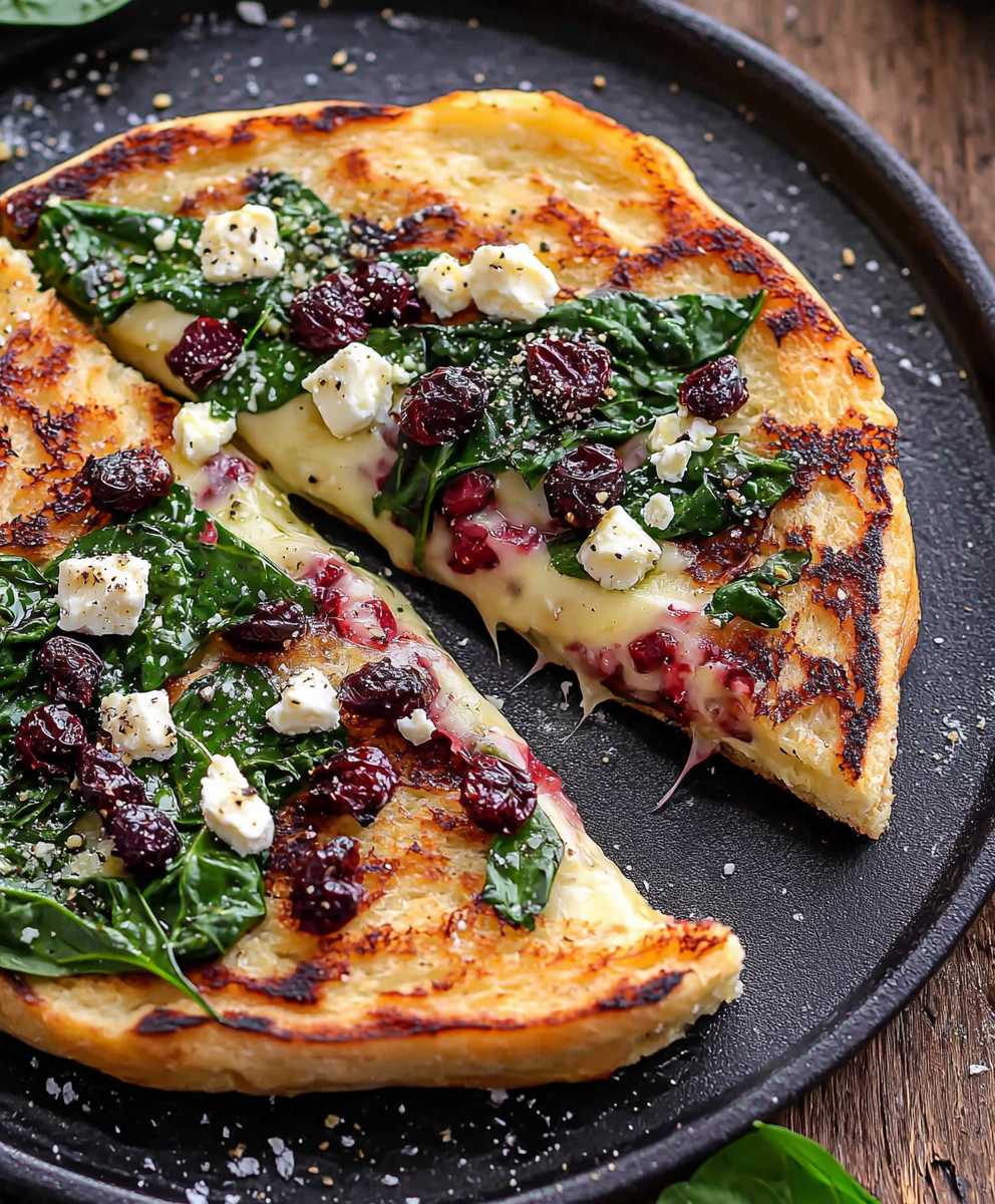 Spinach Feta Grilled Cheese