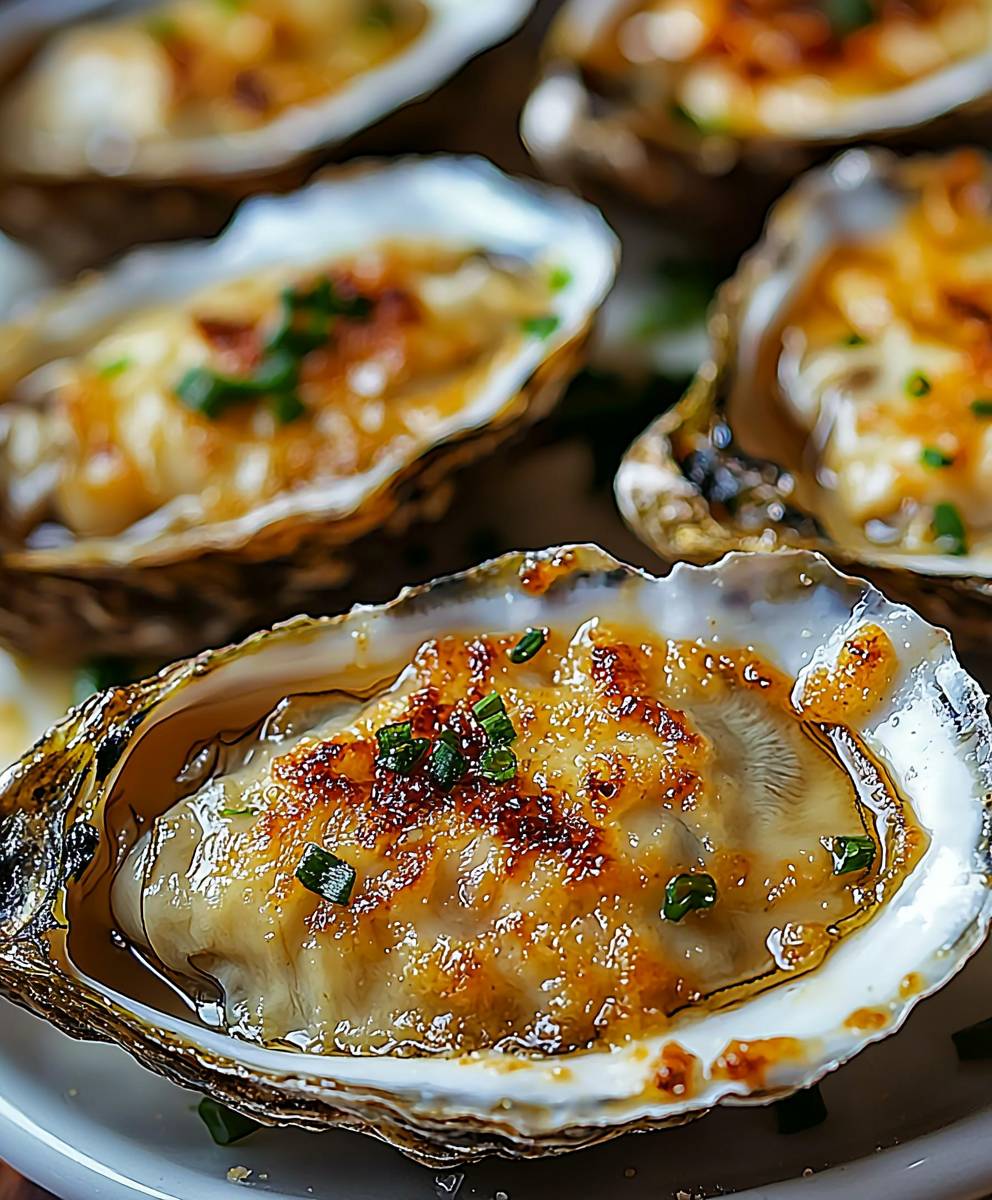Grilled Parmesan Garlic Oysters