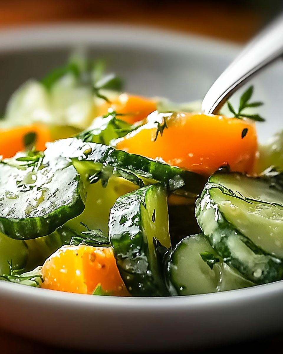 Cucumber Salad Freshness
