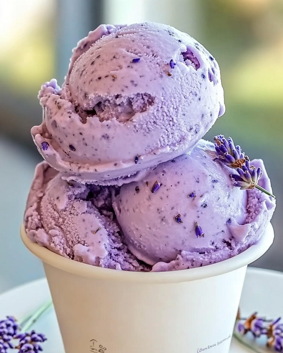 Honey Lavender Ice Cream