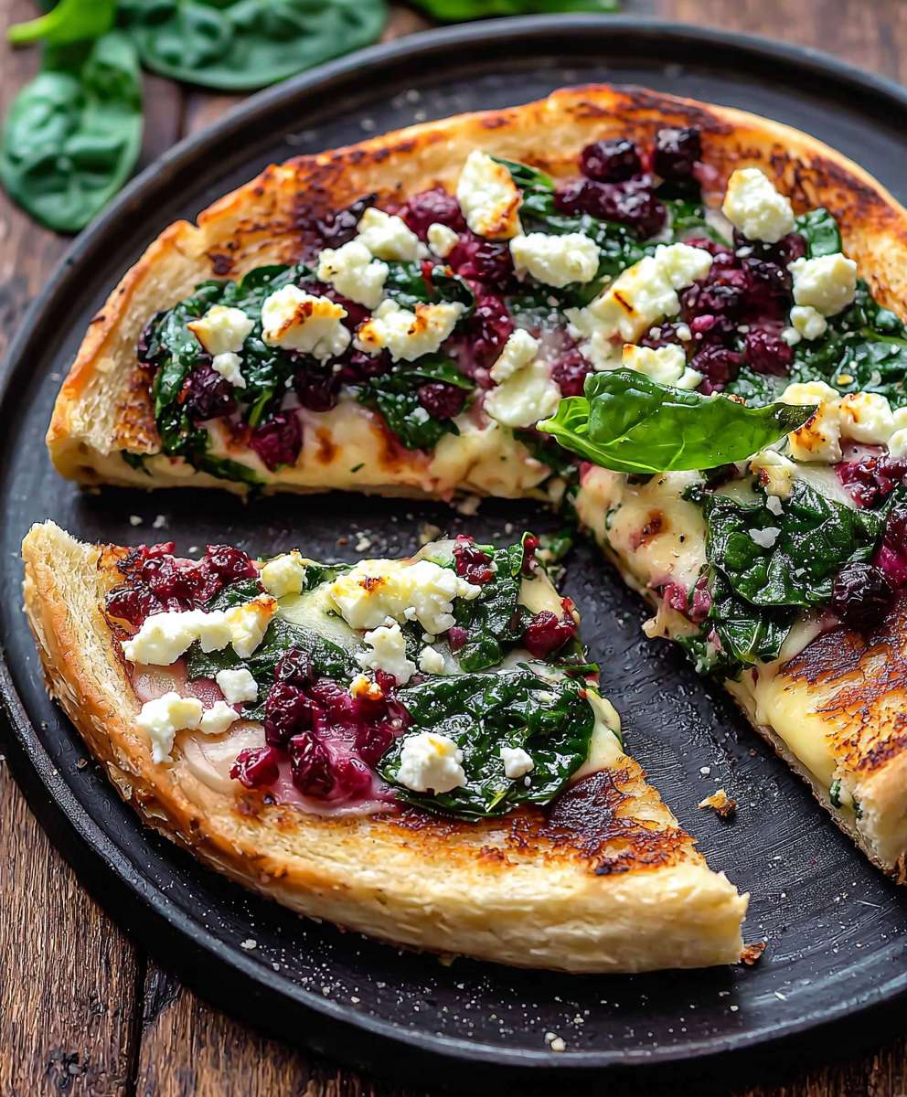 Spinach Feta Grilled Cheese
