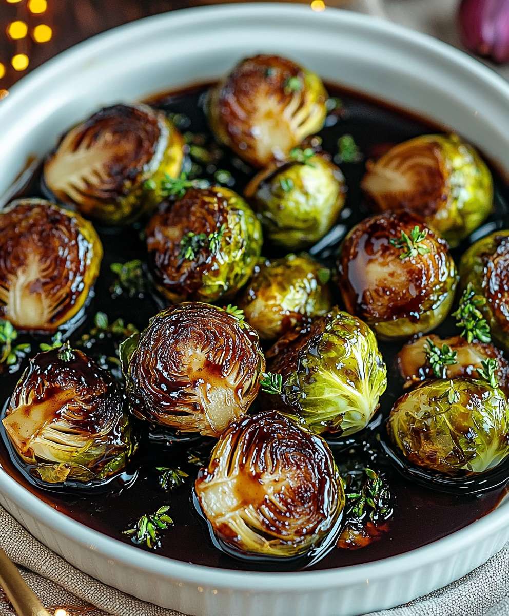 Balsamic Glazed Brussels Sprouts