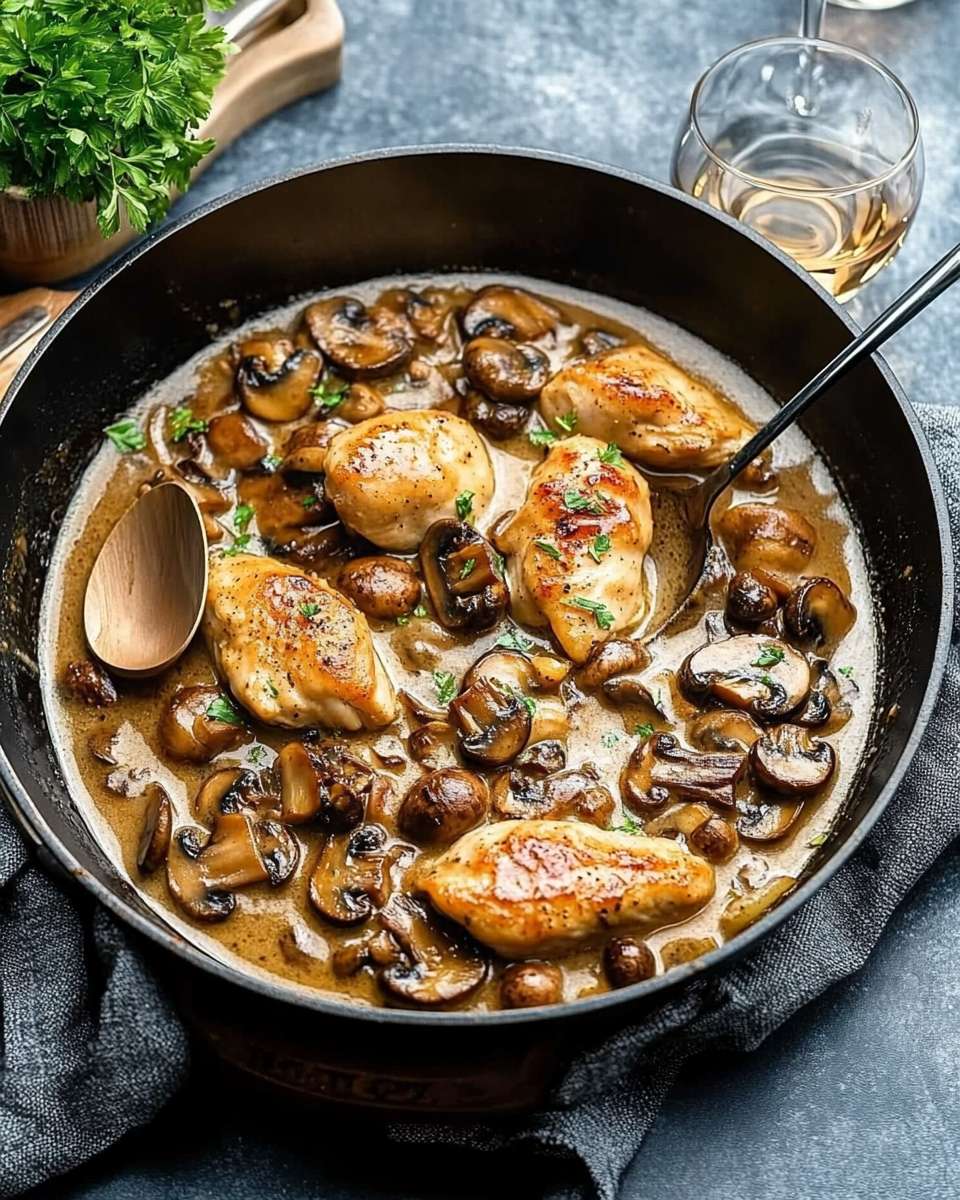Skillet Chicken Mushroom Sauce