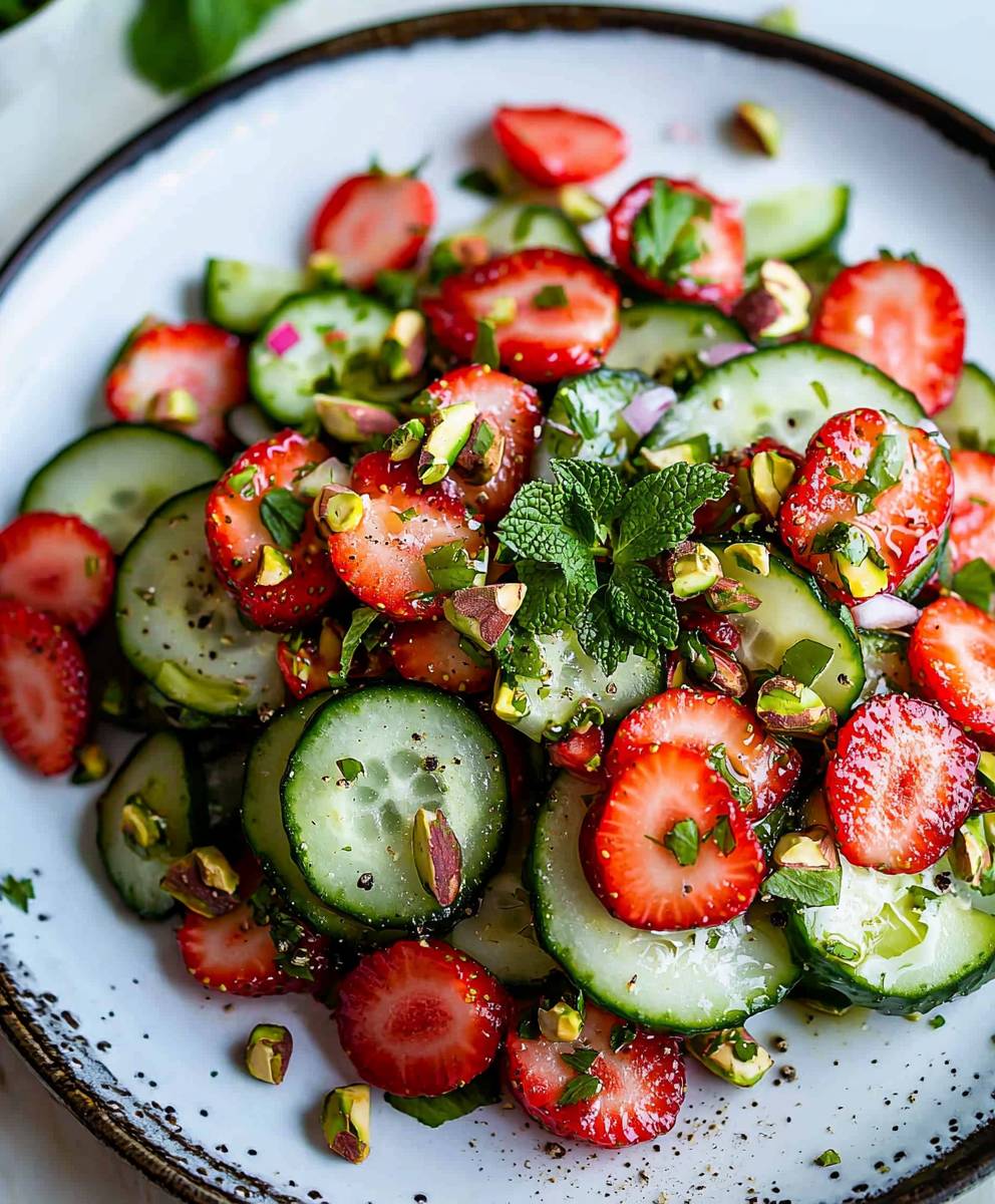 Strawberry Cucumber Salad