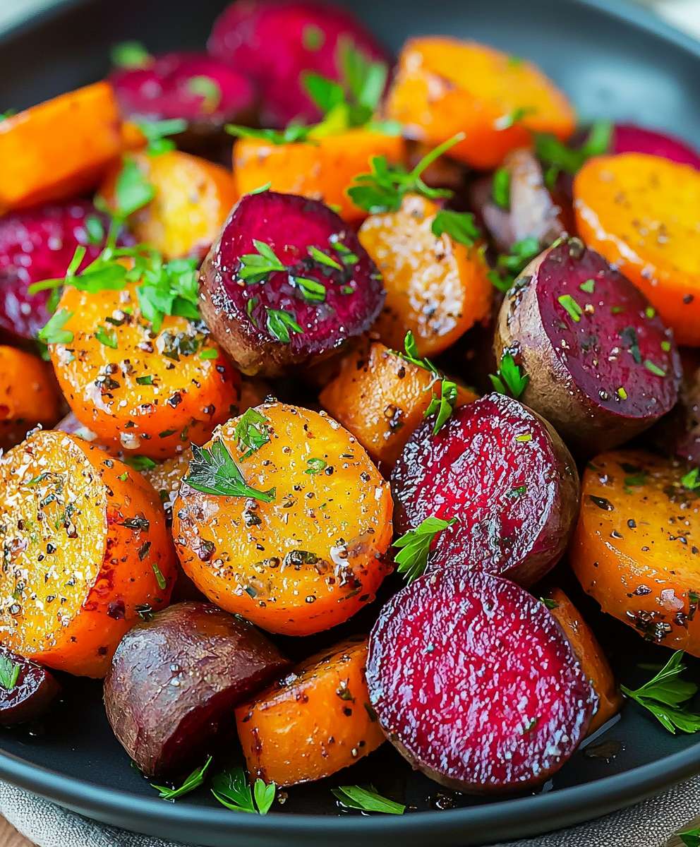 Roasted Beets and Carrots