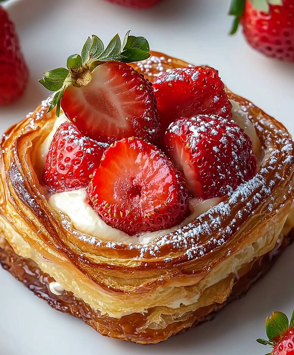 Strawberry Danish Pastry