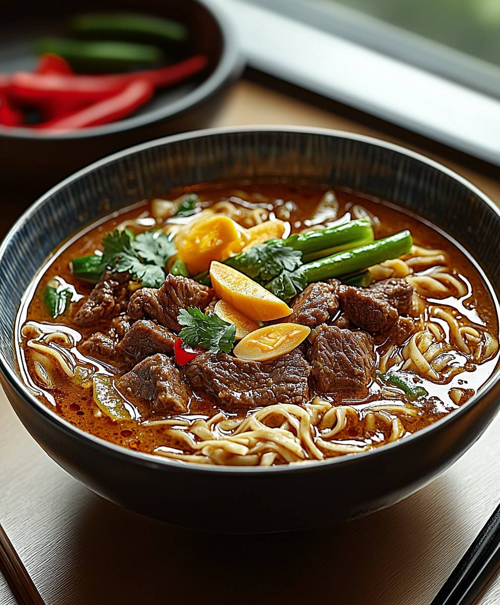 Satay Beef Noodle Soup
