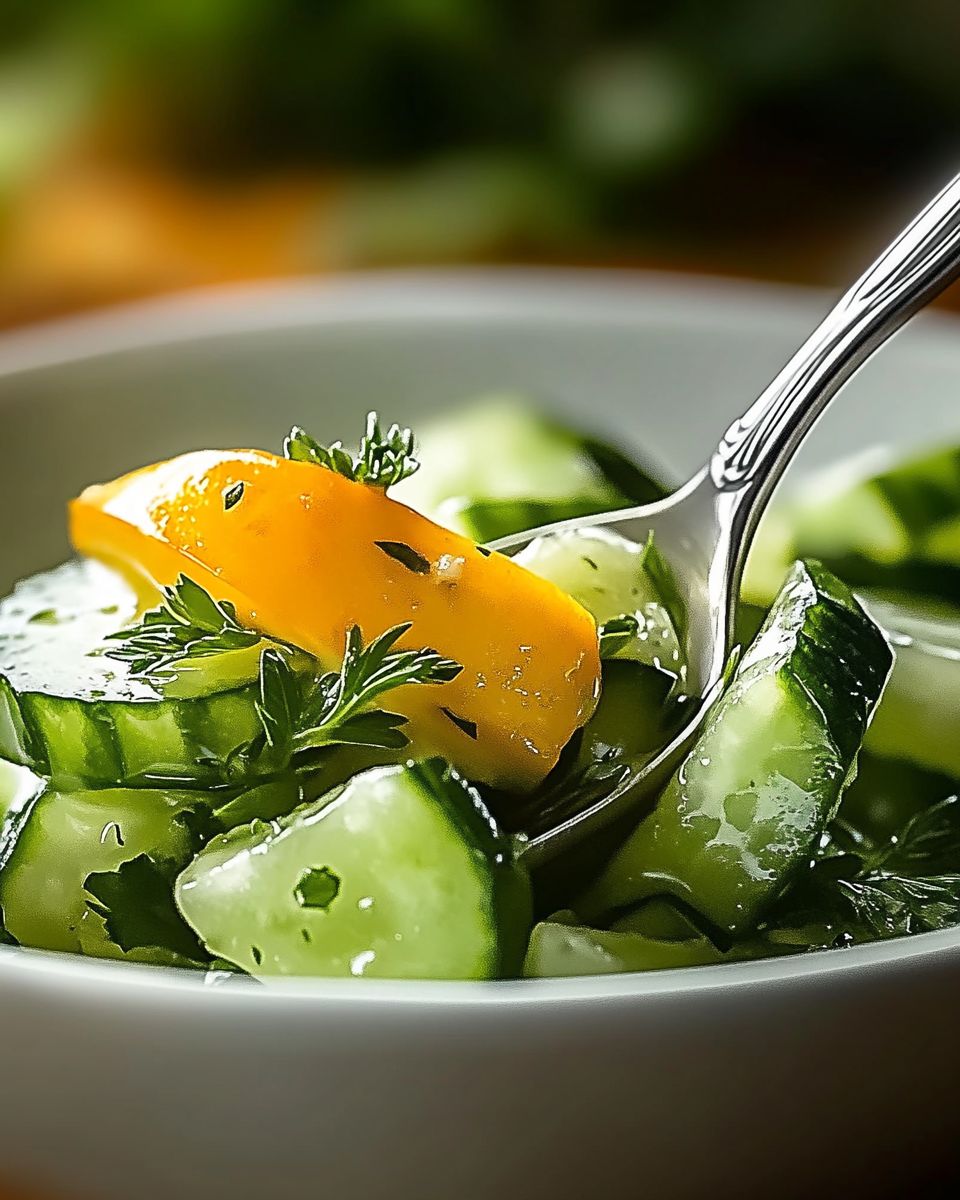 Cucumber Salad Freshness