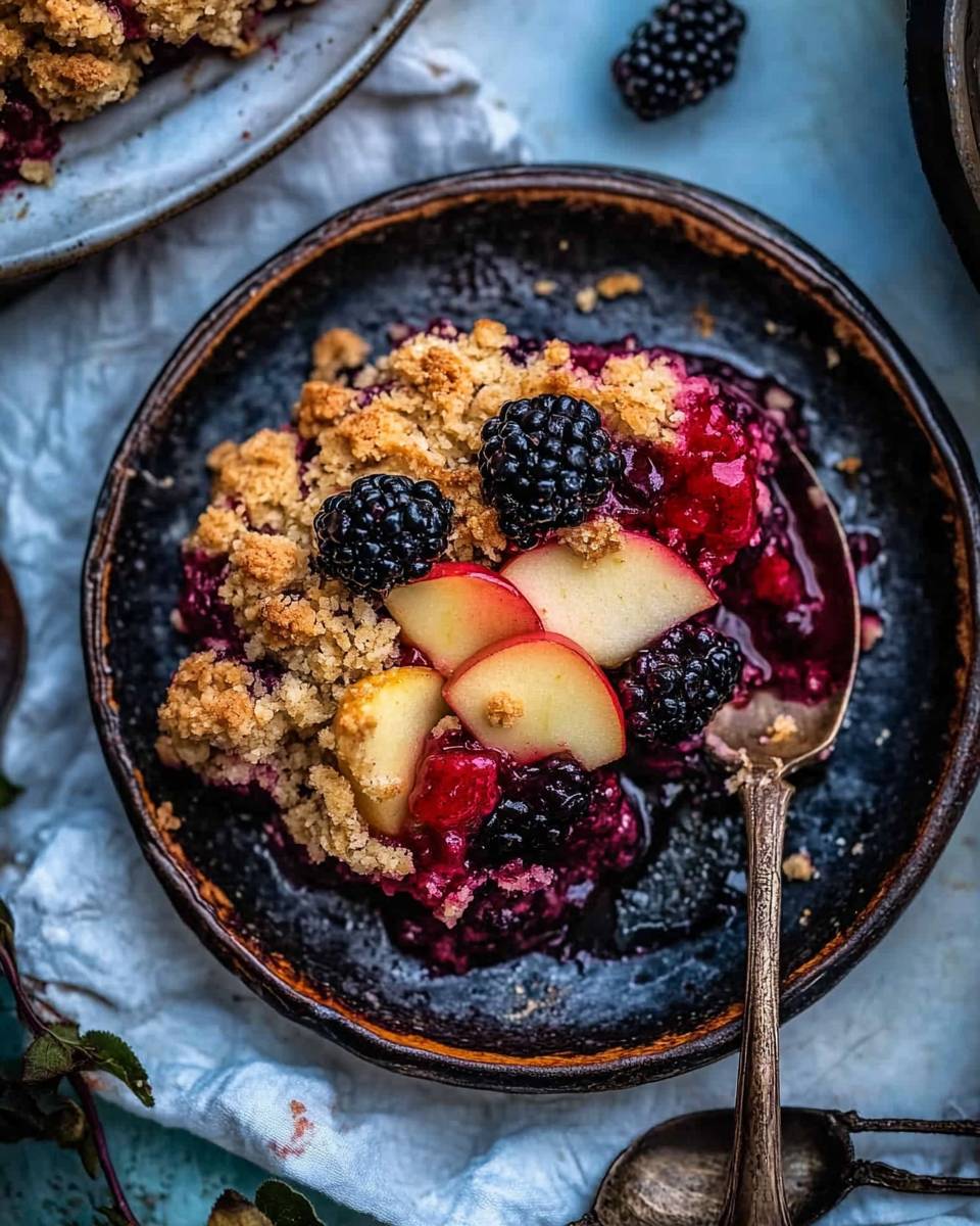 Apple Blackberry Crumble