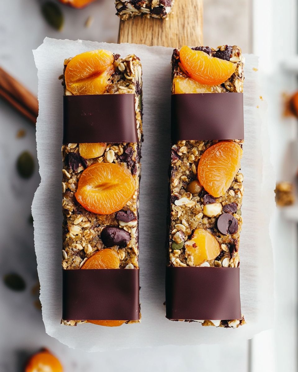 Raw Apricot Ginger Energy Bars