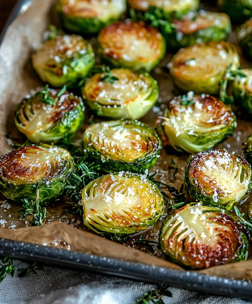 Garlic Parmesan Brussels Sprouts