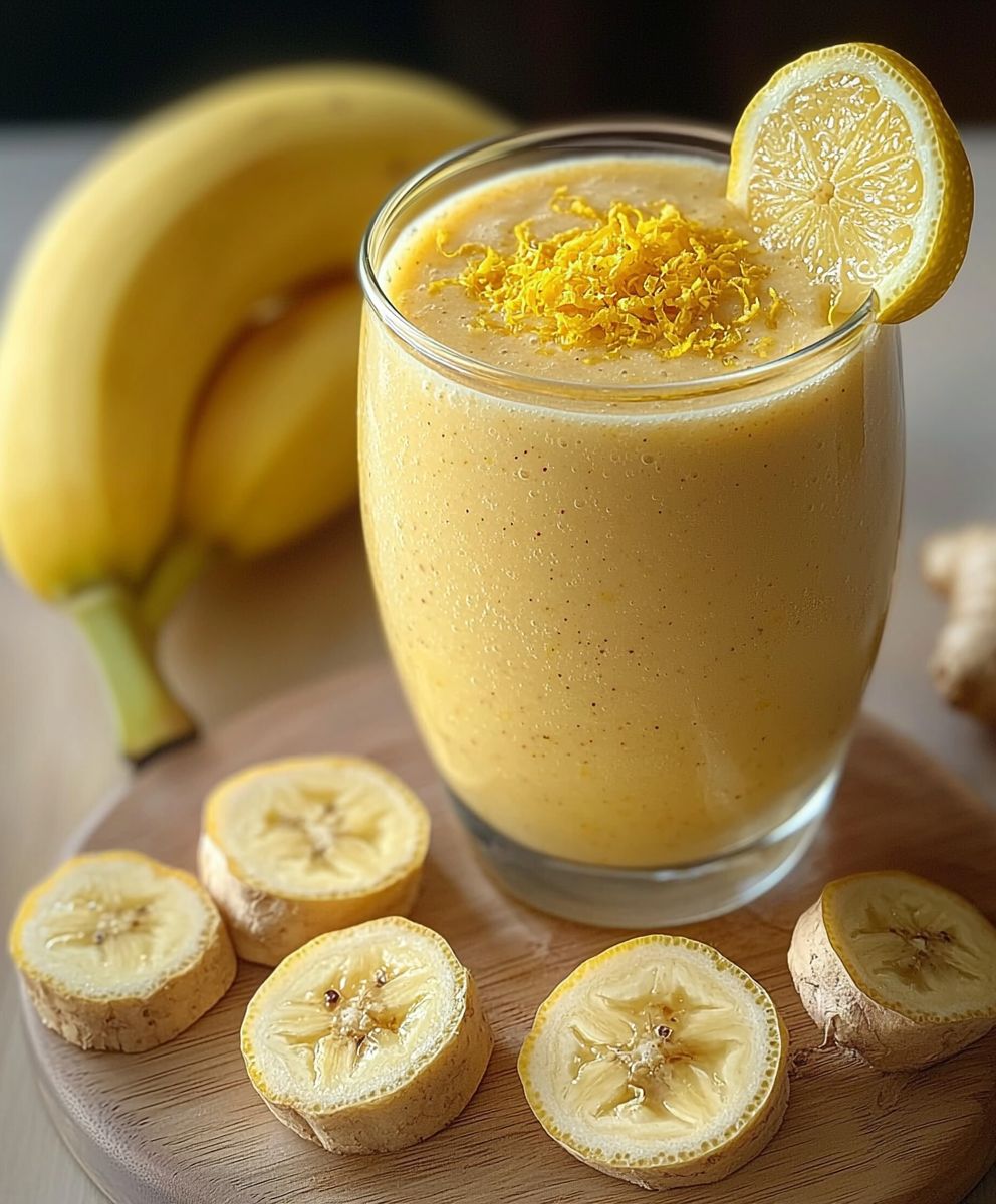 Banana Lemon Ginger Smoothie