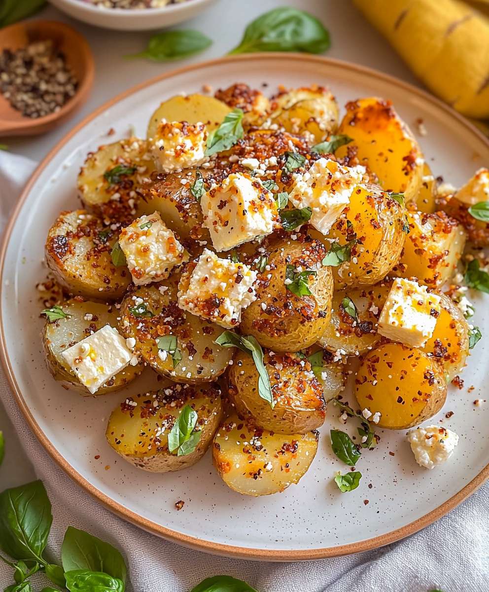 Baked Feta Potatoes