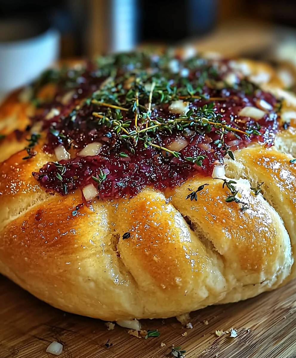 Garlic Herb Sourdough Bread