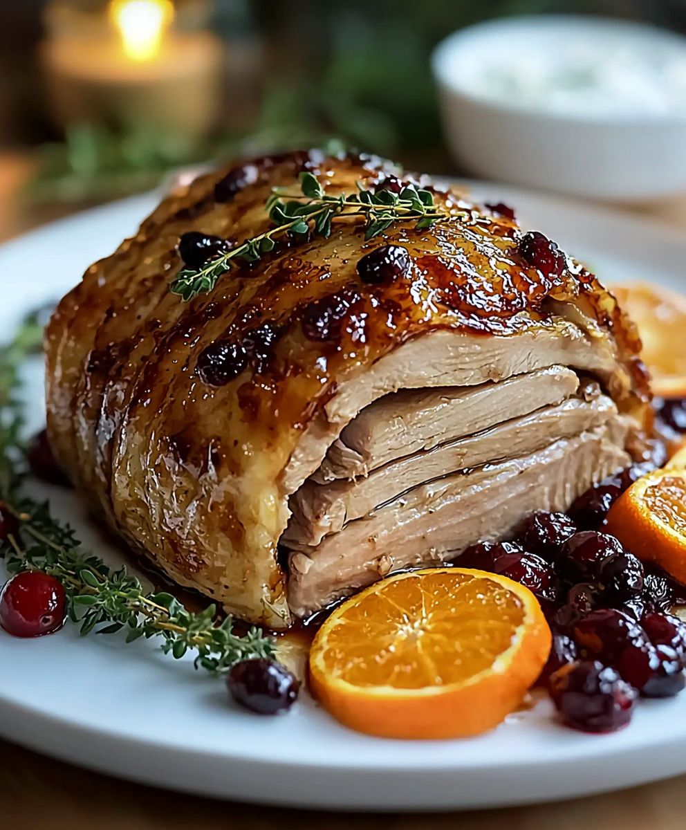 Cranberry Orange Glazed Turkey