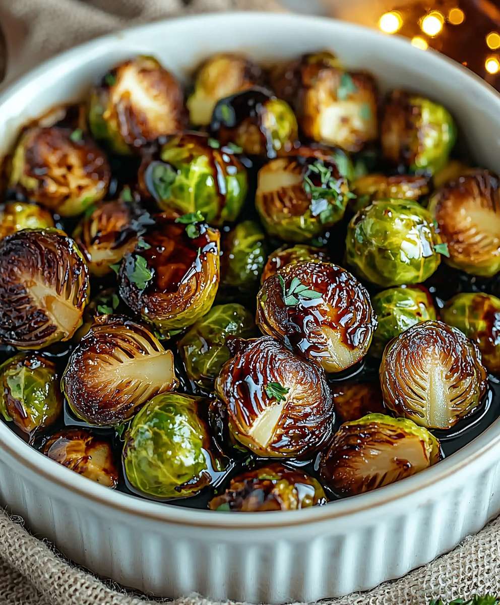 Balsamic Glazed Brussels Sprouts