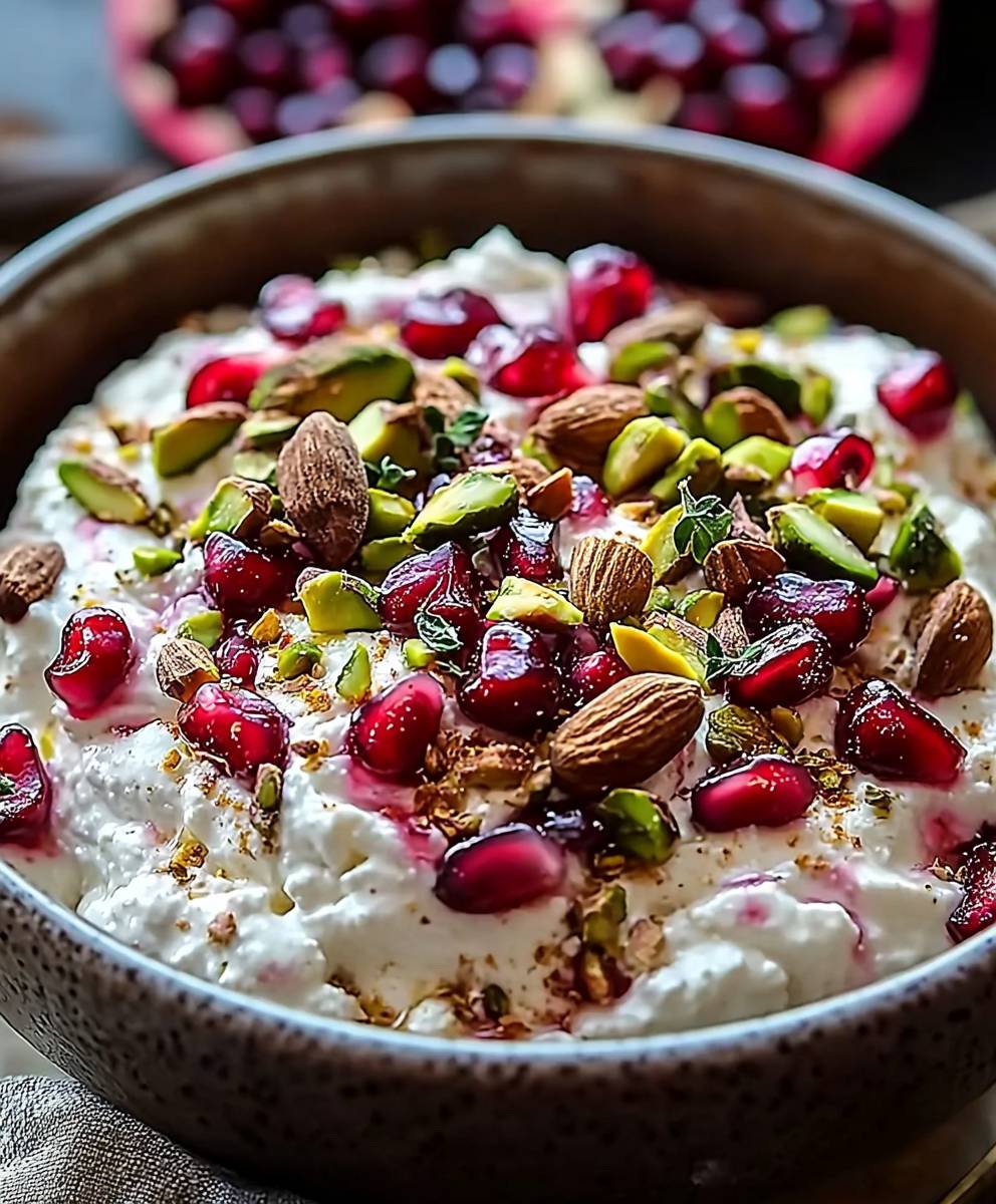 Pomegranate Pistachio Whipped Feta