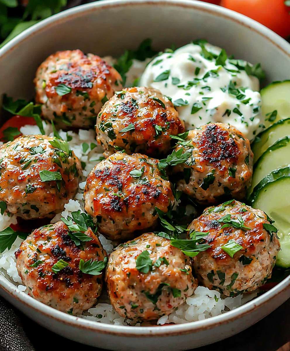 Turkey Greek Meatballs