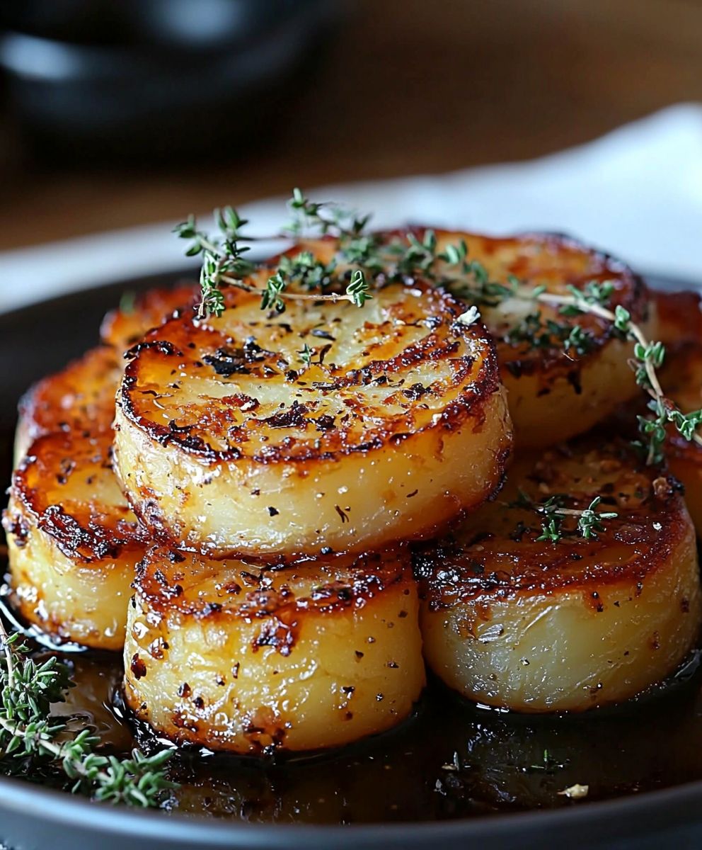 Balsamic Thyme Potato Torte