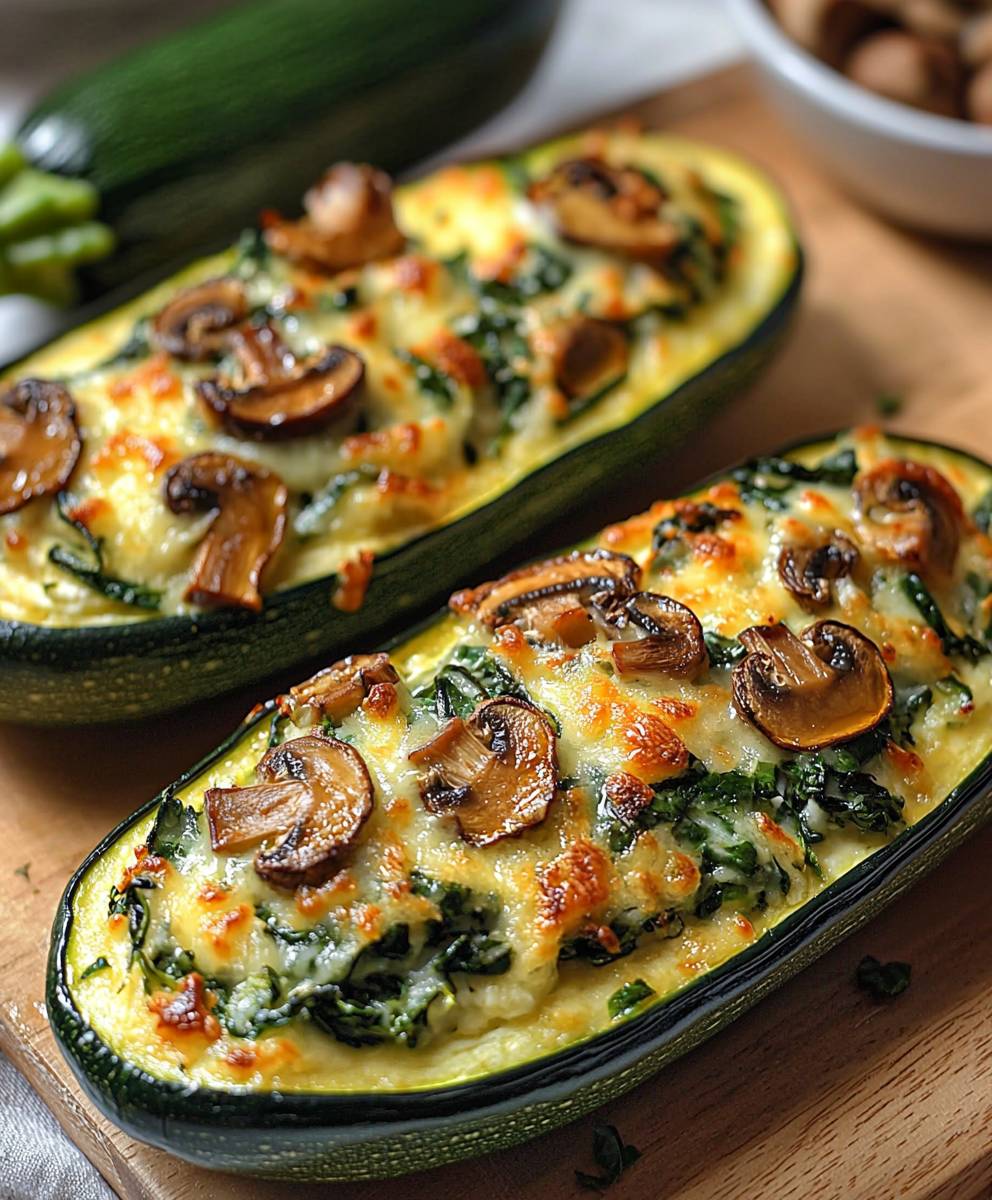 Ricotta Stuffed Zucchini