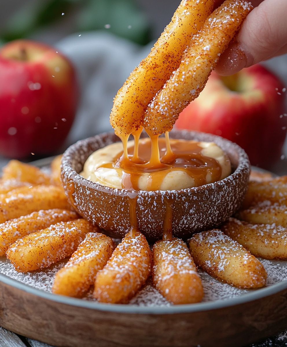 Apple Fries Caramel Dip