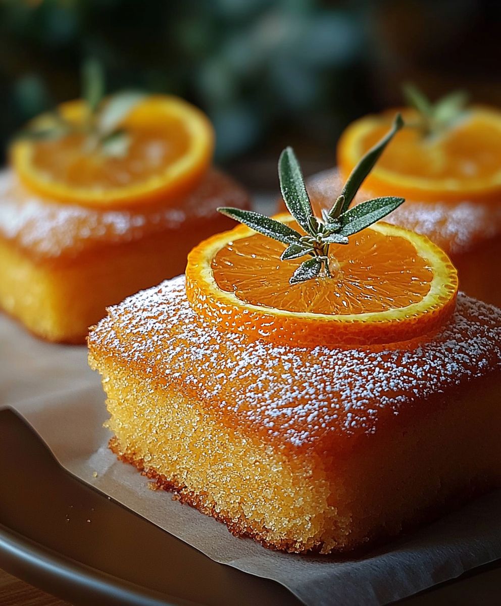 orange ginger honey cakes