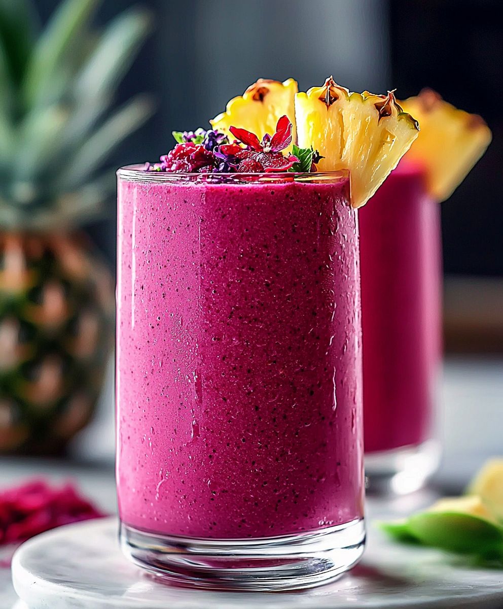 Hibiscus Pineapple Smoothie