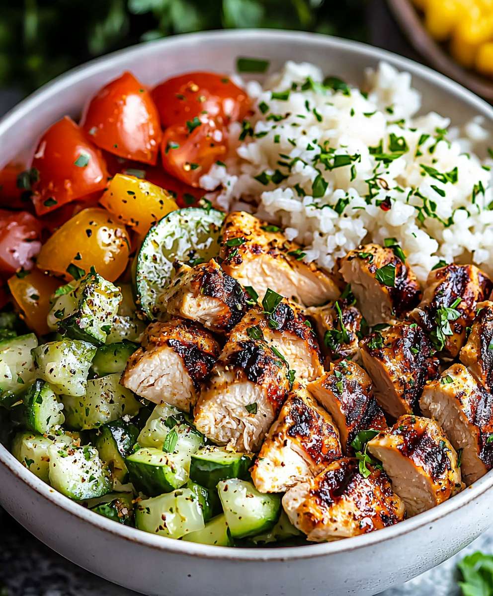 Healthy Greek Chicken Bowl