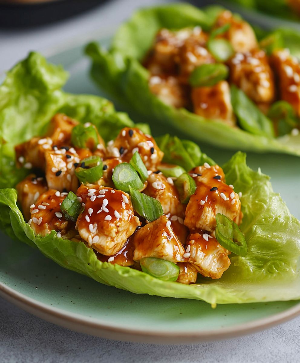 Teriyaki Chicken Lettuce Wraps