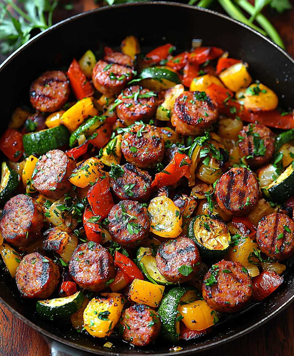 Sausage Veggies Skillet Meal