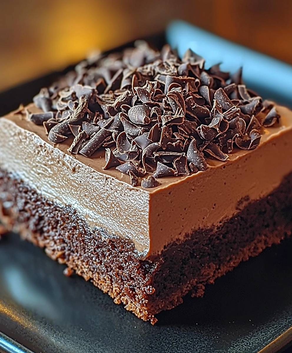 Chocolate Mousse Brownies