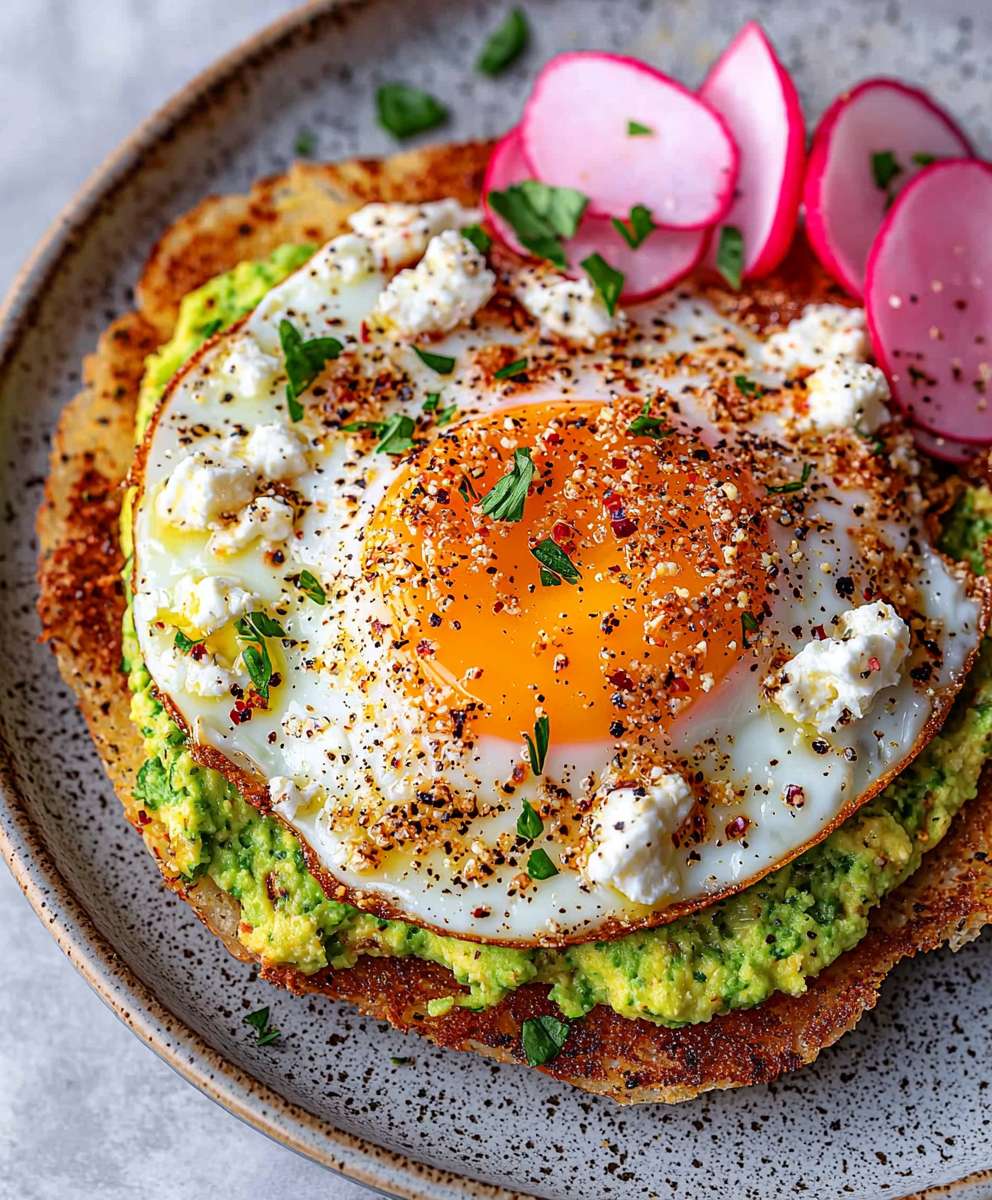 Crispy Feta Fried Eggs