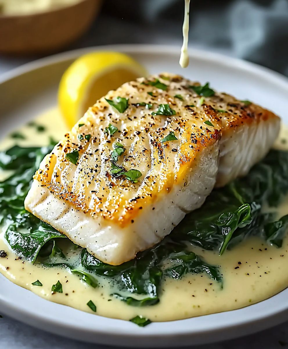Lemon Garlic Sea Bass