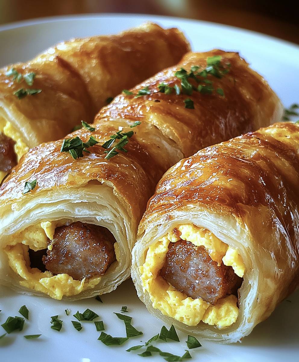 Sausage Egg Breakfast Roll-Ups
