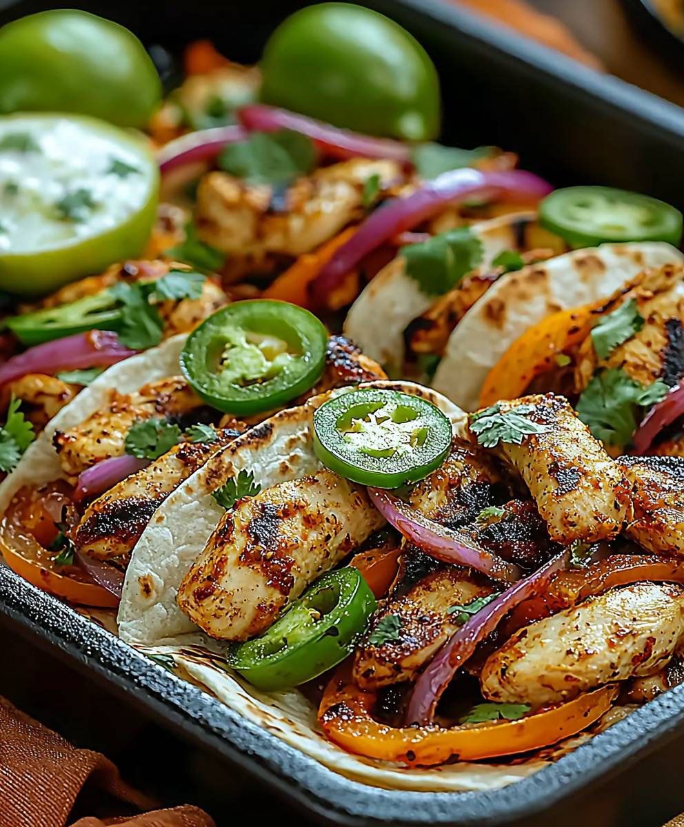 Jalapeño Lime Chicken Fajitas