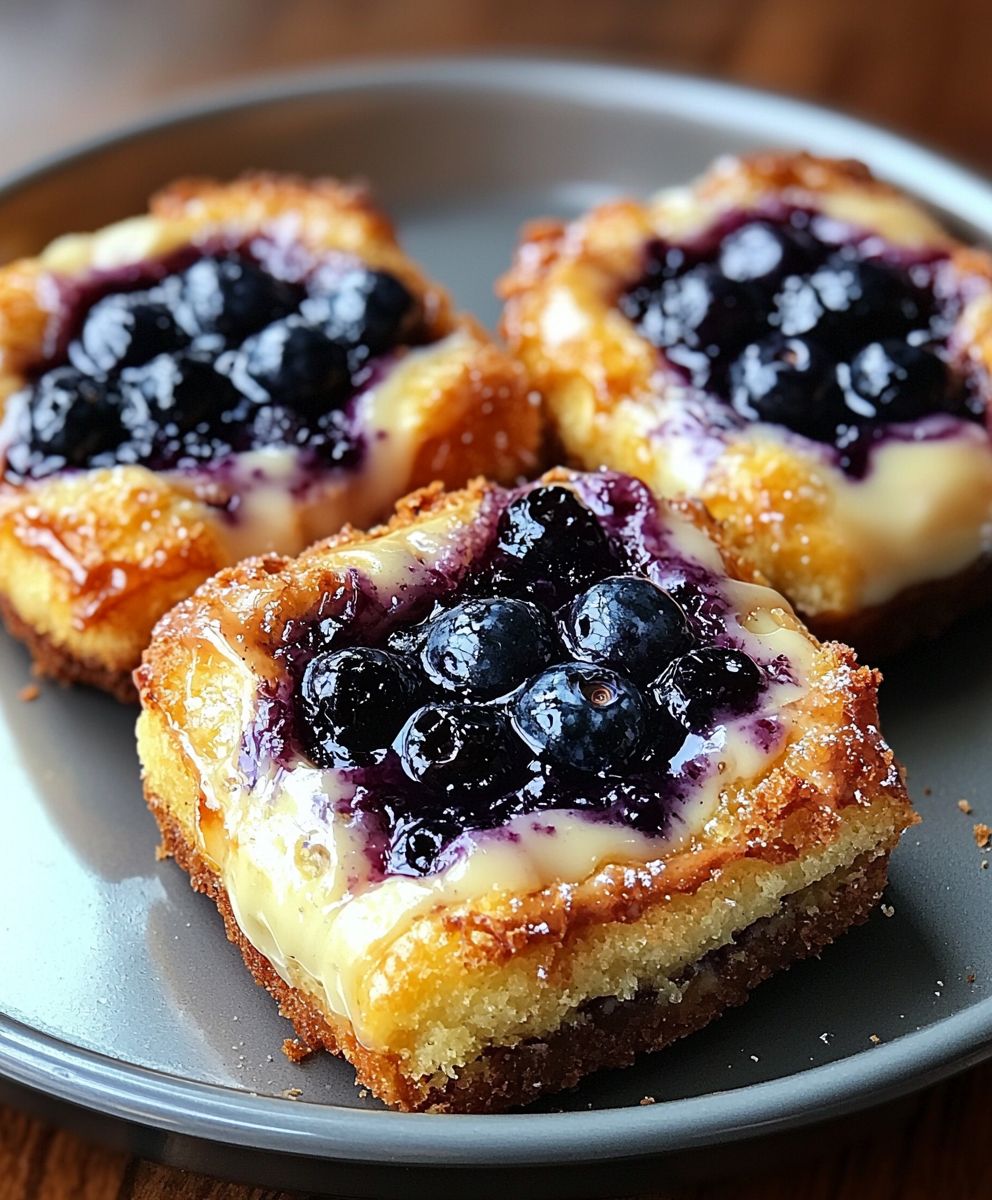 Blueberry Coffee Cake Danishes