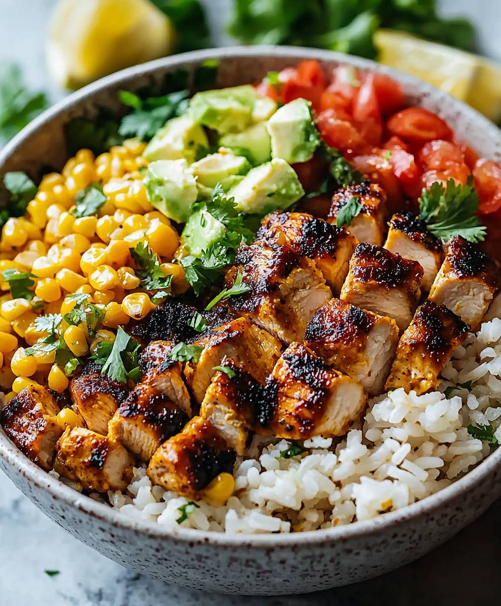 Street Corn Chicken Bowl