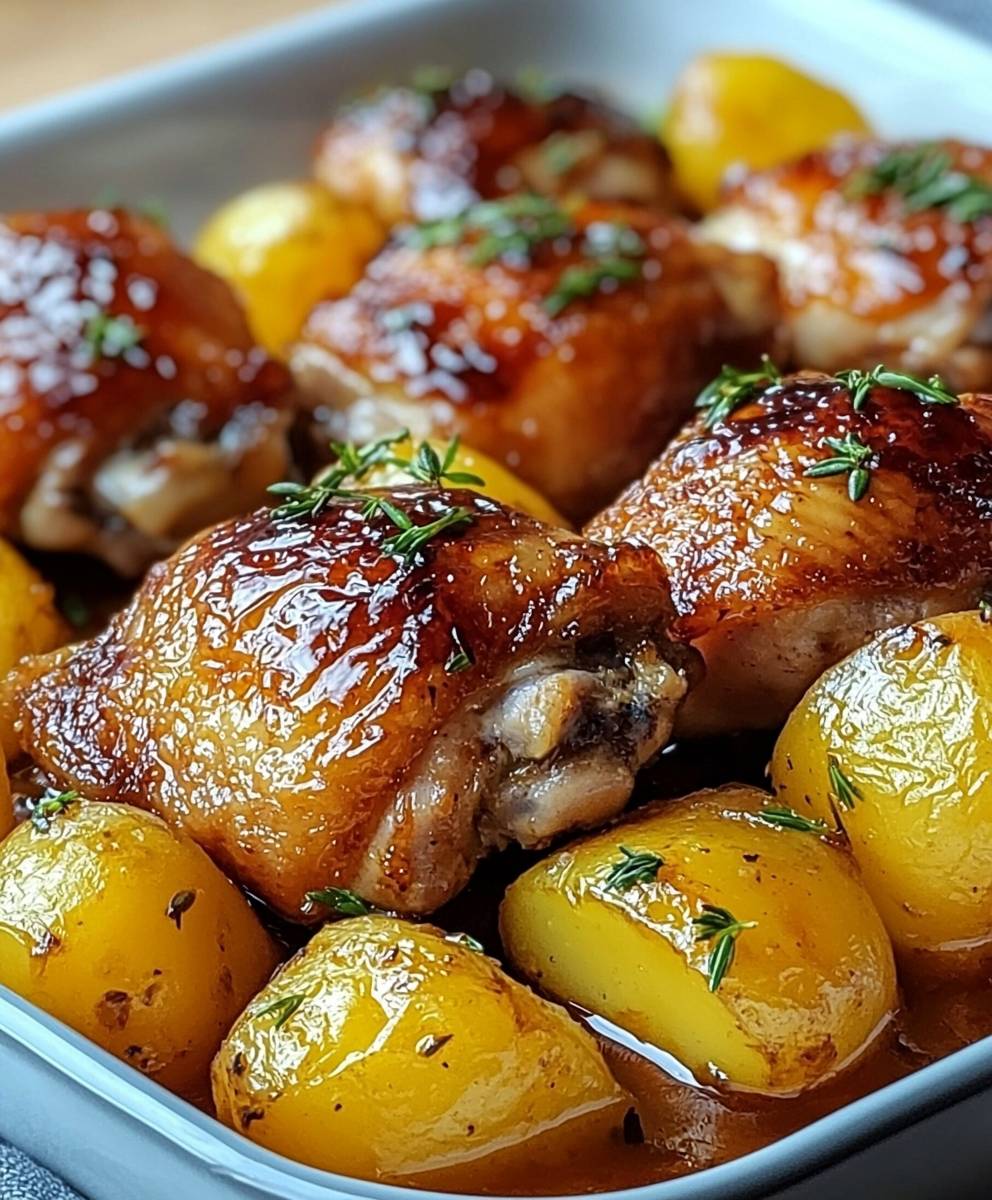 Chicken thighs potatoes