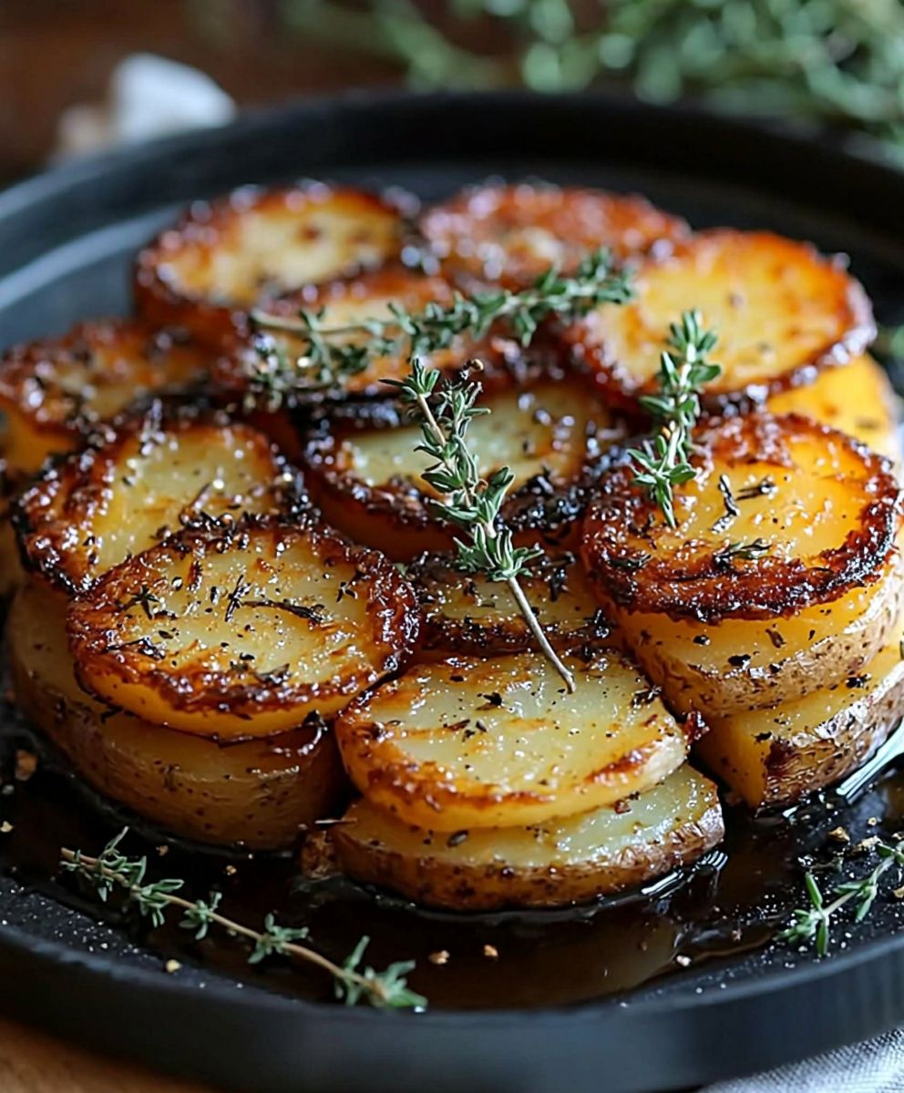 Balsamic Thyme Potato Torte