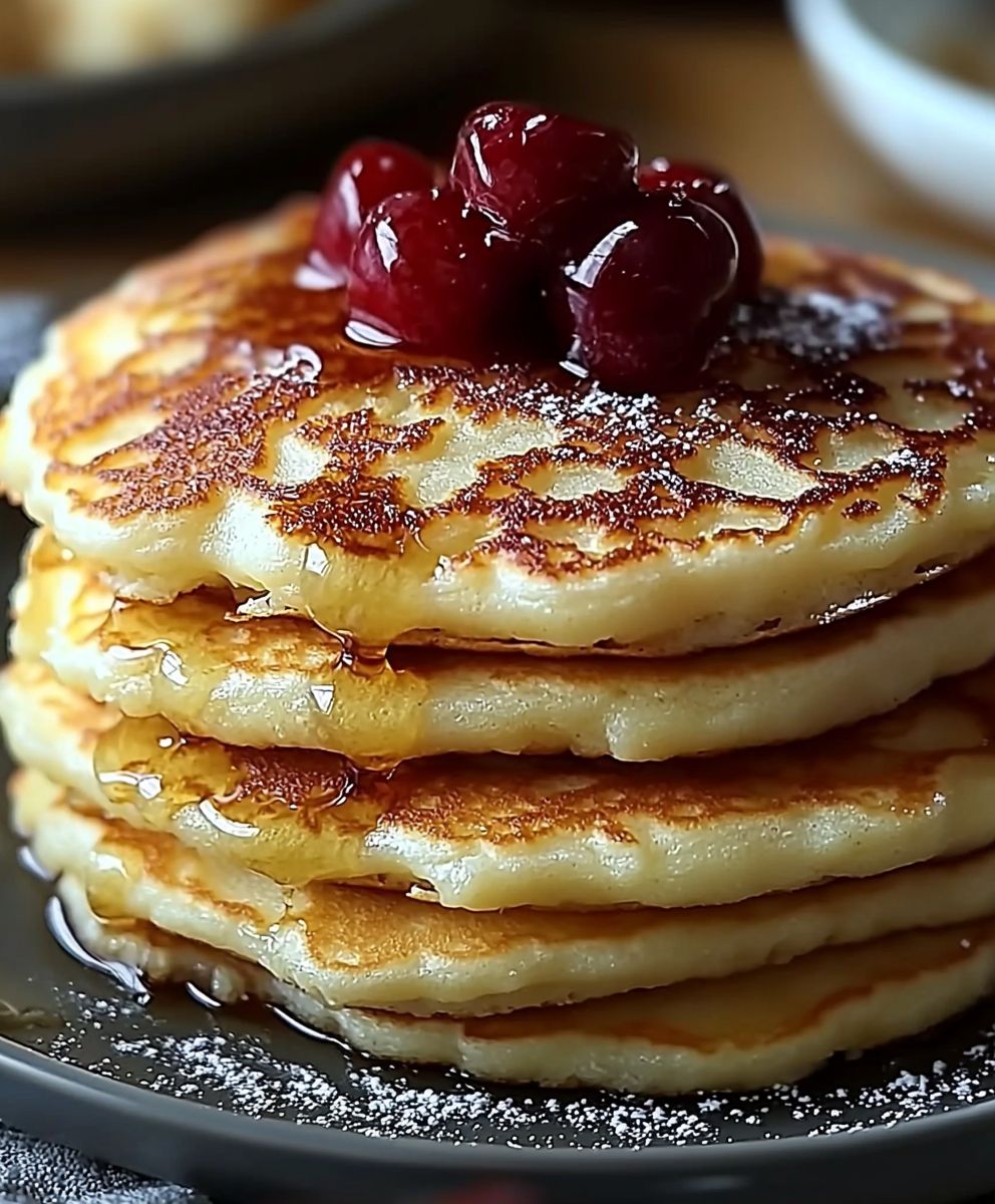 Flourless Cottage Cheese Pancakes