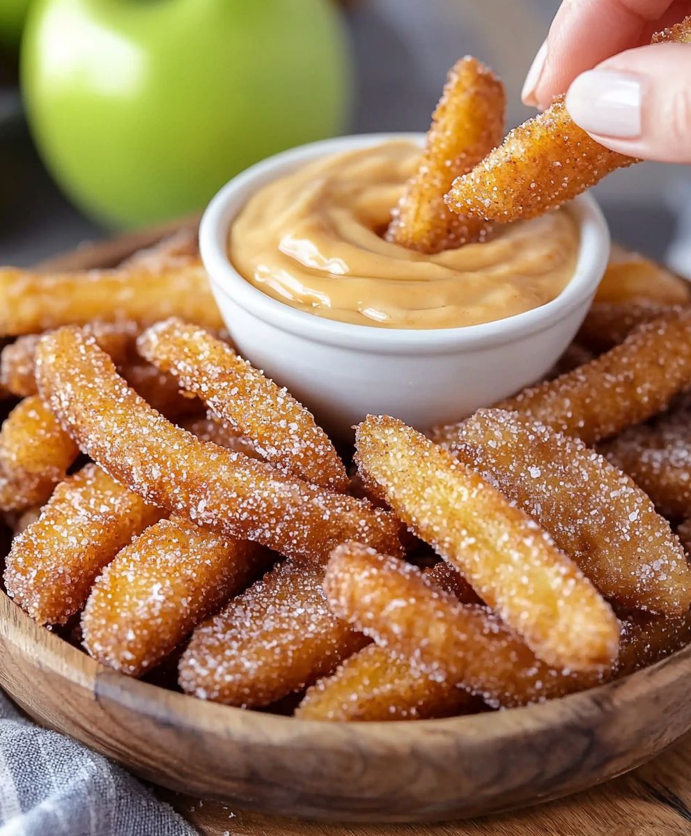 Apple Fries Caramel Dip