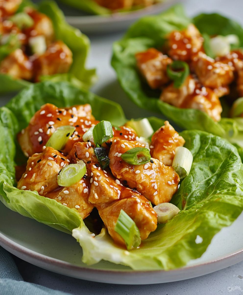 Teriyaki Chicken Lettuce Wraps