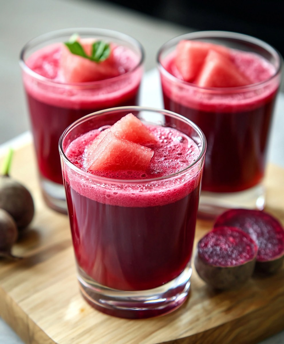 Watermelon Cherry Beet Juice
